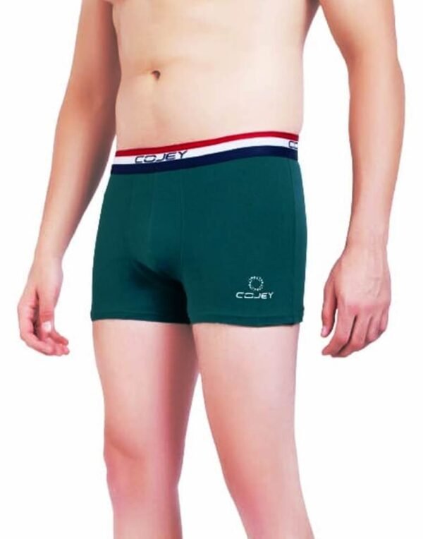 COJEY Men's Premium Cotton Boxer Shorts – Green