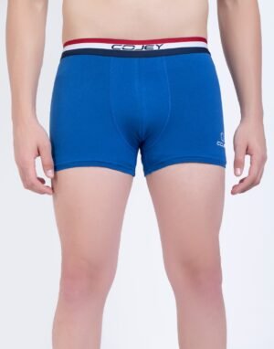 COJEY Men's Premium Cotton Boxer Shorts – Blue