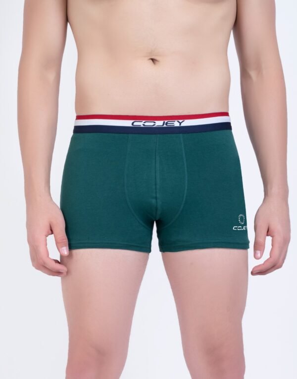 COJEY Men's Premium Cotton Boxer Shorts – Green