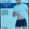 COJEY Men's Premium Cotton Boxer Shorts – Blue
