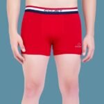 COJEY Men's Premium Cotton Boxer Shorts – Red