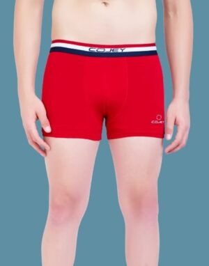 COJEY Men's Premium Cotton Boxer Shorts – Red