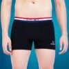 COJEY Men's Premium Cotton Boxer Shorts – Black