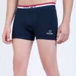 COJEY Men's Premium Cotton Boxer Shorts – Navy Blue