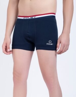 COJEY Men's Premium Cotton Boxer Shorts – Navy Blue