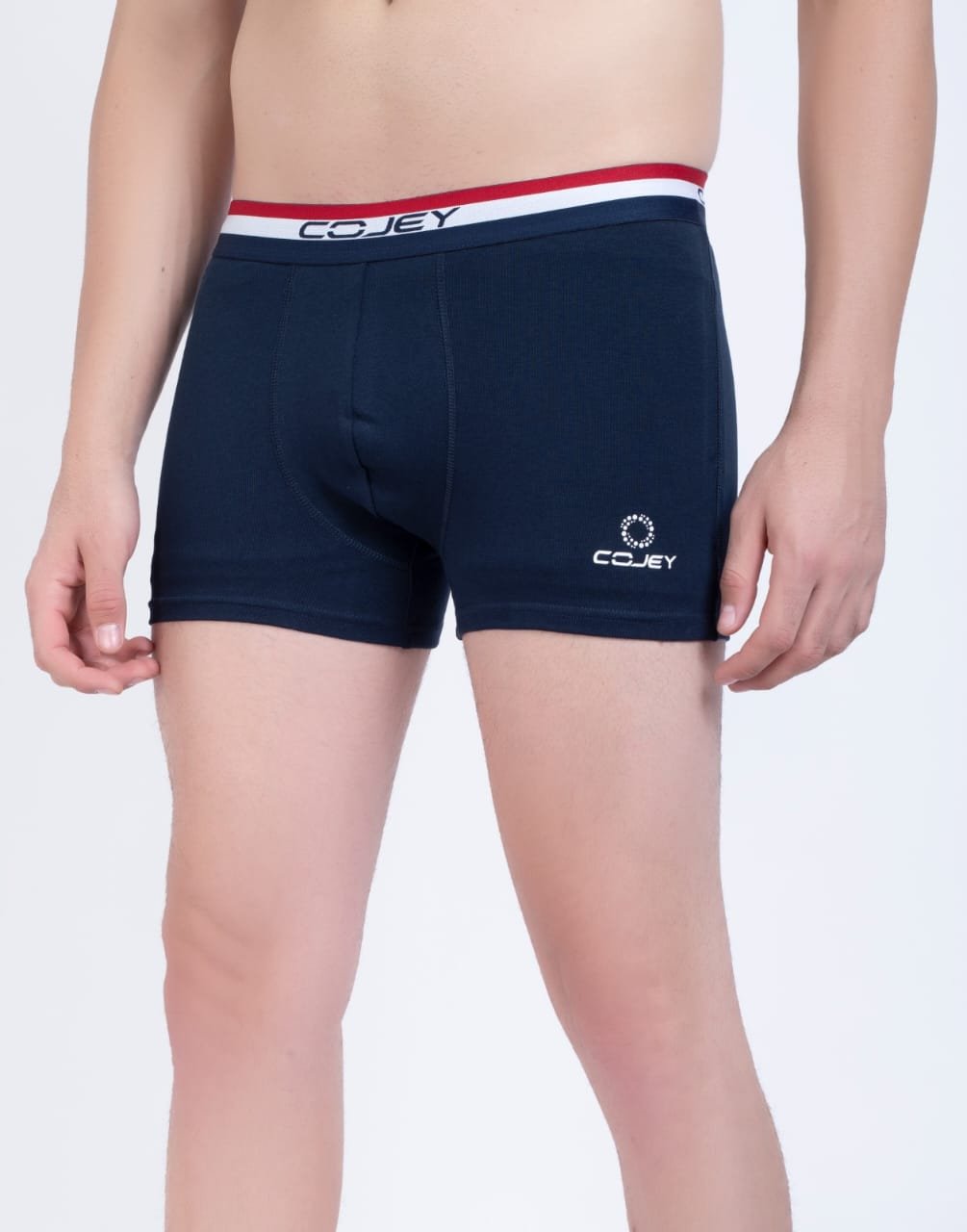 COJEY Men’s Premium Cotton Boxer Shorts – Navy Blue