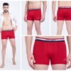 COJEY Men's Premium Cotton Boxer Shorts – Red