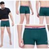COJEY Men's Premium Cotton Boxer Shorts – Green